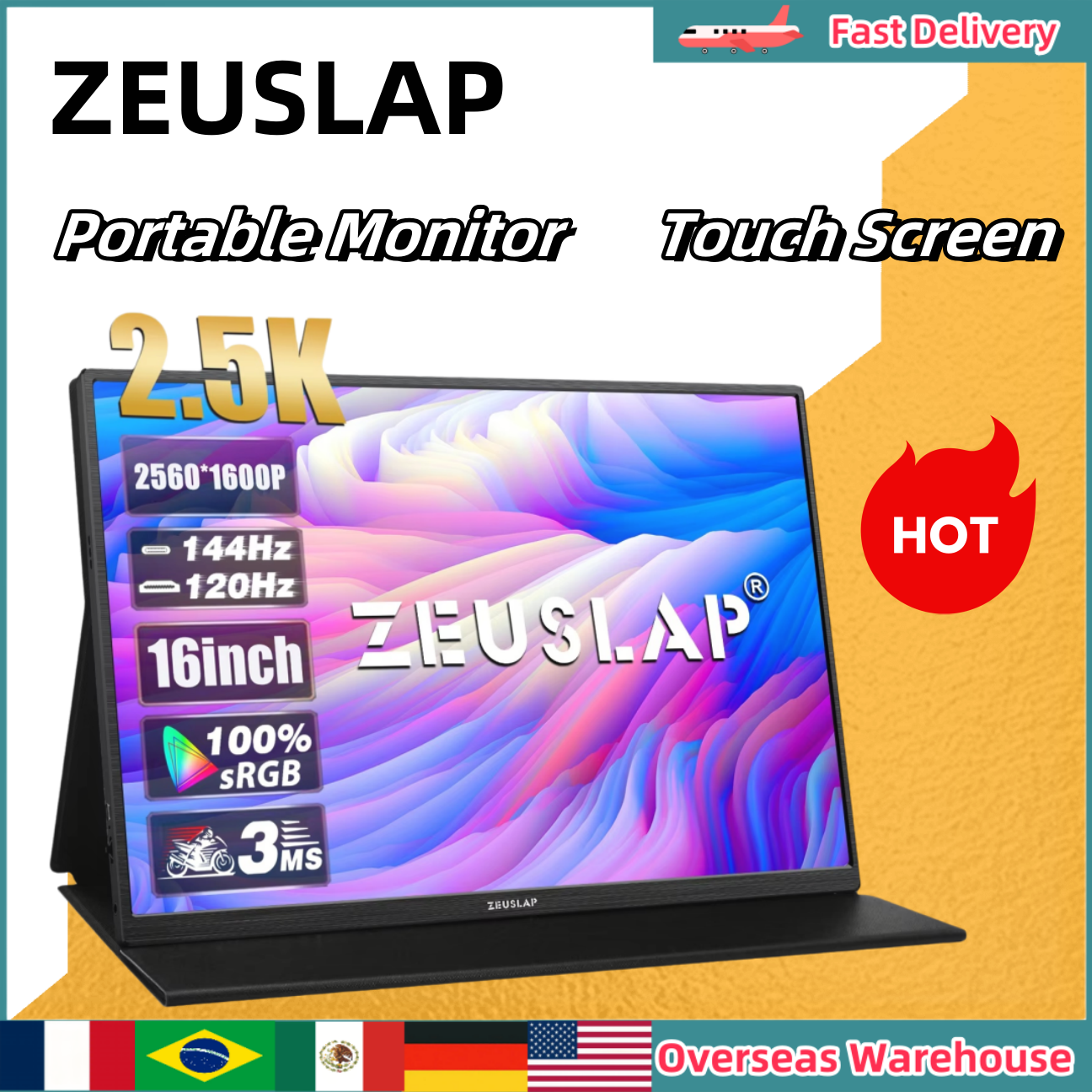 Pc Gaming Video - ZEUSLAP Portable Monitor Touch Screen 16