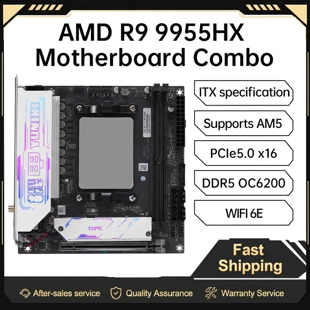 Pc Gaming Video - TOPC AMD Ryzen 9 9955HX Mini-ITX