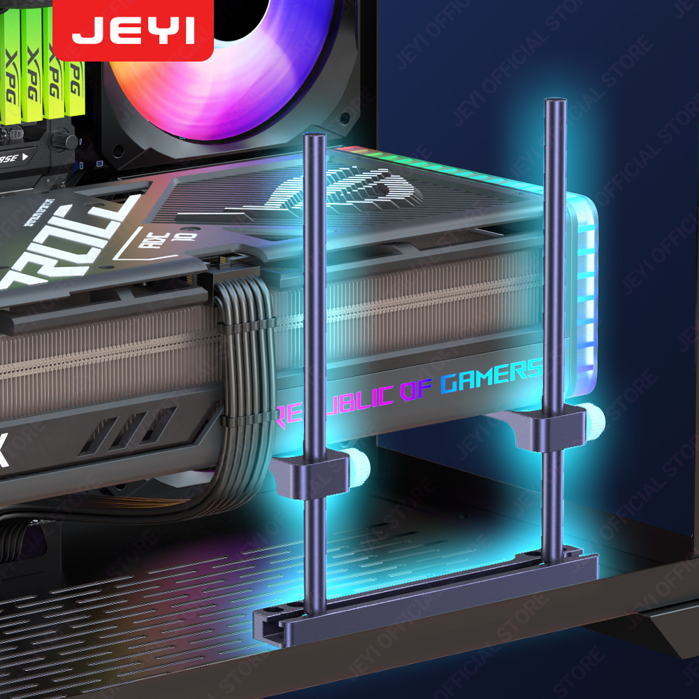 Pc Gaming Video - JEYI Graphics Card Brace Adjustable Full