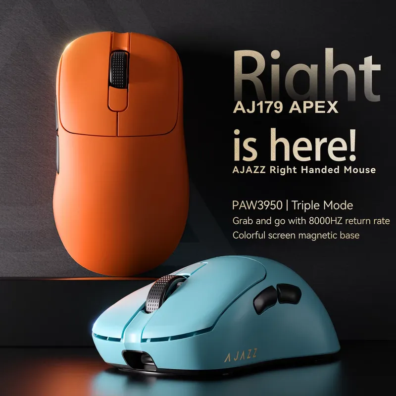 Ajazz AJ179 APEX PAW3950 Ergon - مراجعة Wireless Gaming Mouse وسعره