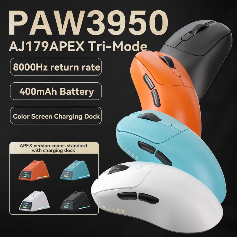 Ajazz AJ179 APEX PAW3950 Ergon - مراجعة Wireless Gaming Mouse وسعره