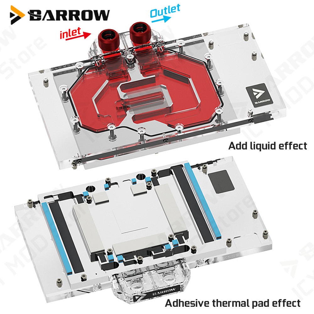 Barrow VGA Water Block for Gig - مراجعة Pc Gaming Video وسعره