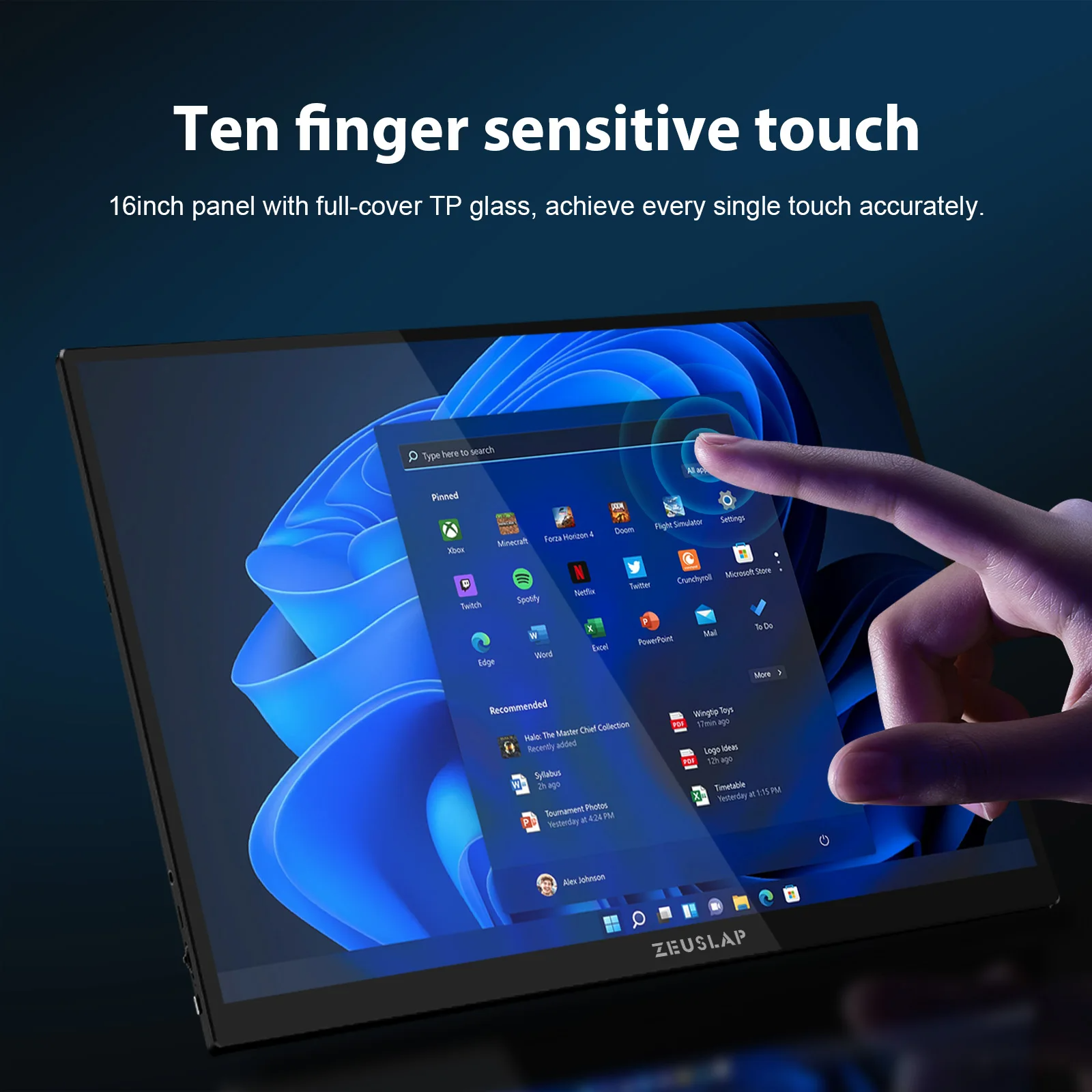 ZEUSLAP Portable Monitor Touch - مراجعة Pc Gaming Video وسعره
