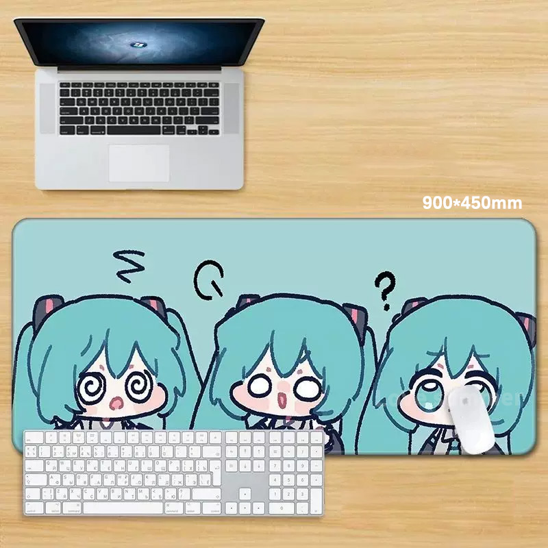 Anime Mouse Pad Gamer Keyboard - مراجعة Pc Gaming Hatsune Miku وسعره