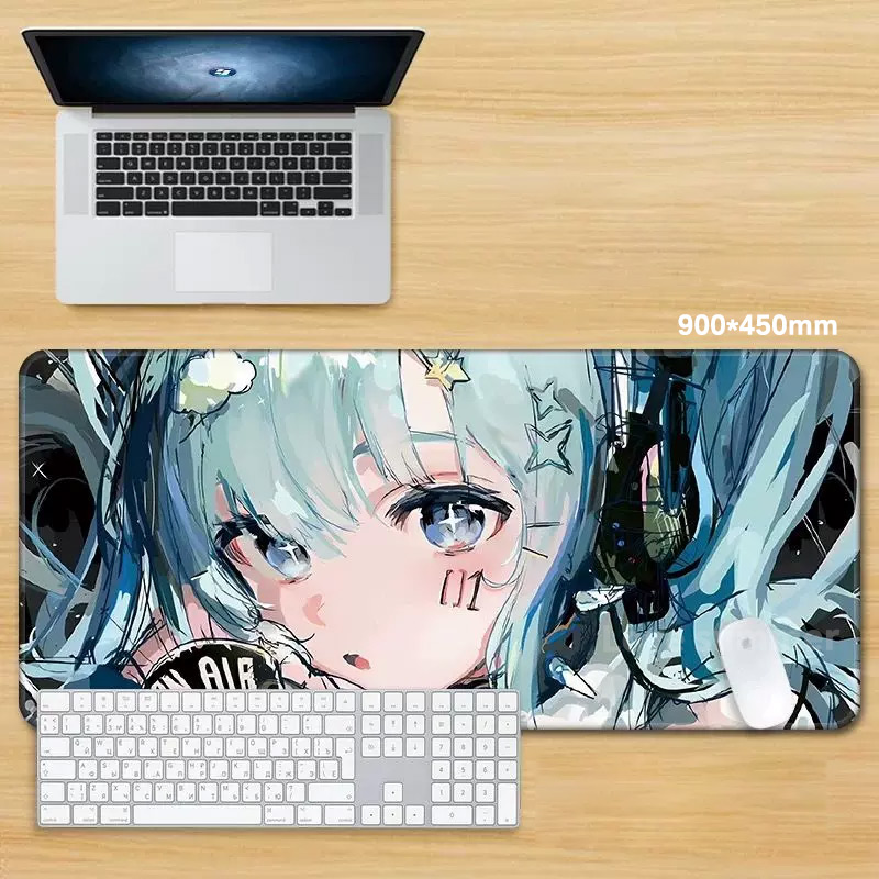 Anime Mouse Pad Gamer Keyboard - مراجعة Pc Gaming Hatsune Miku وسعره