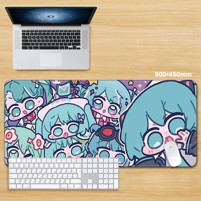 Anime Mouse Pad Gamer Keyboard - مراجعة Pc Gaming Hatsune Miku وسعره
