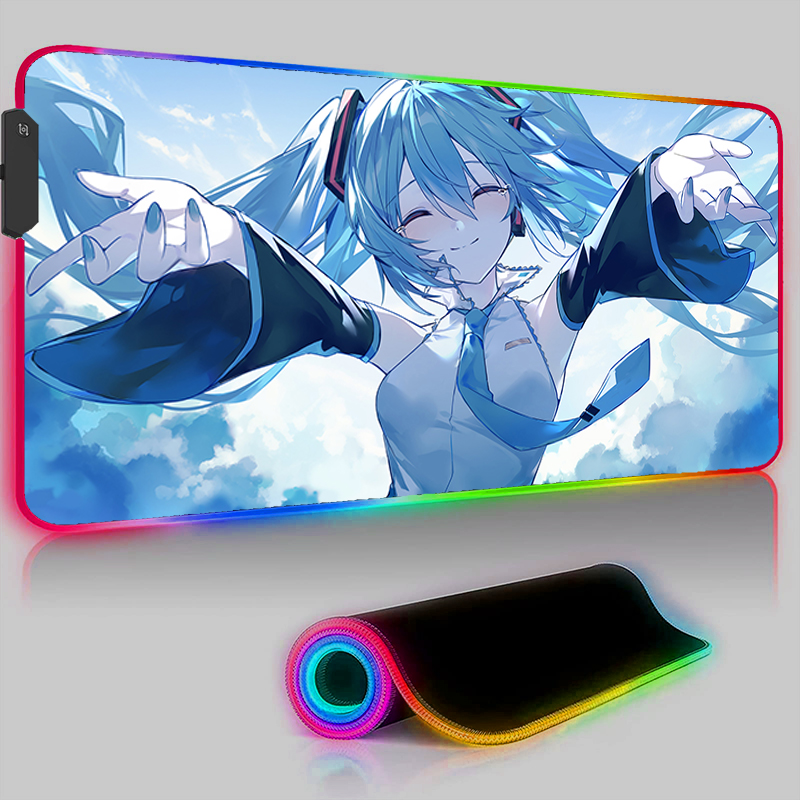 Kawaii Pink HD Mouse Pad RGB P - مراجعة Pc Gaming Hatsune Miku وسعره