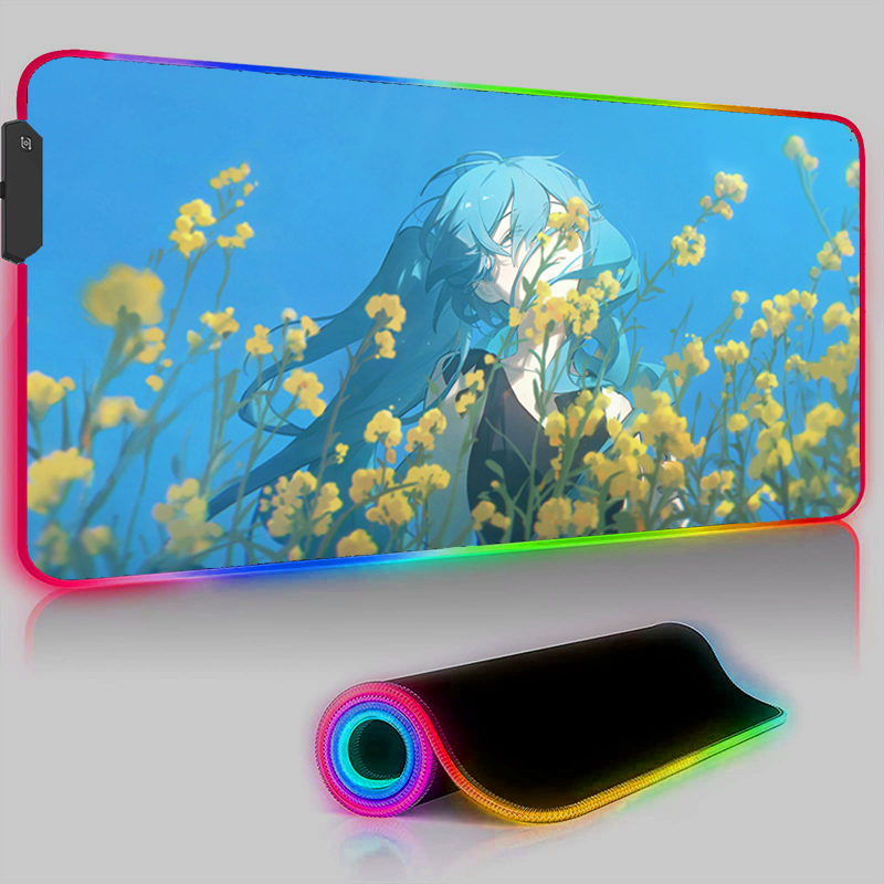 Kawaii Pink HD Mouse Pad RGB P - مراجعة Pc Gaming Hatsune Miku وسعره