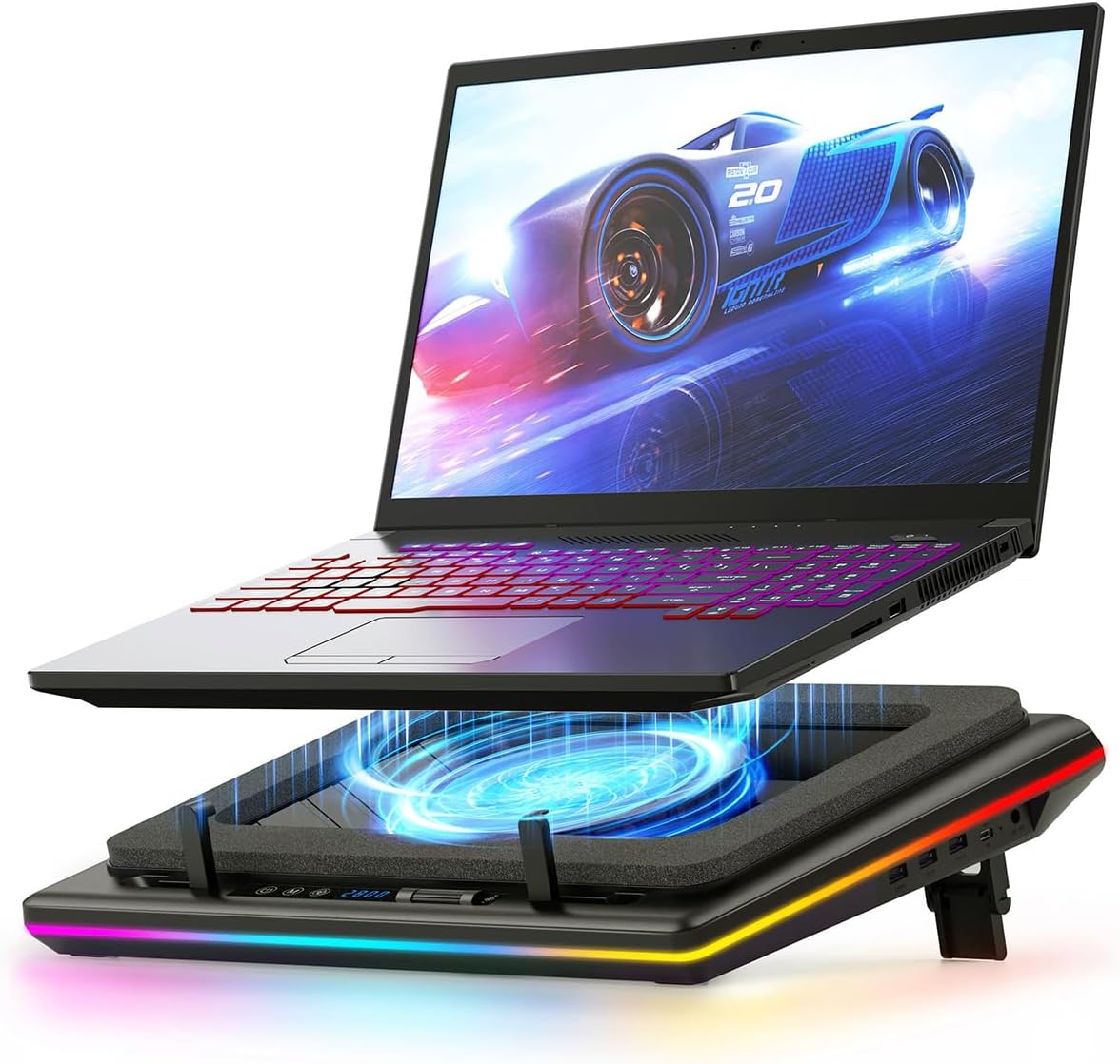 Gaming Laptop Cooling Pad with - مراجعة Usb Hub Gaming وسعره