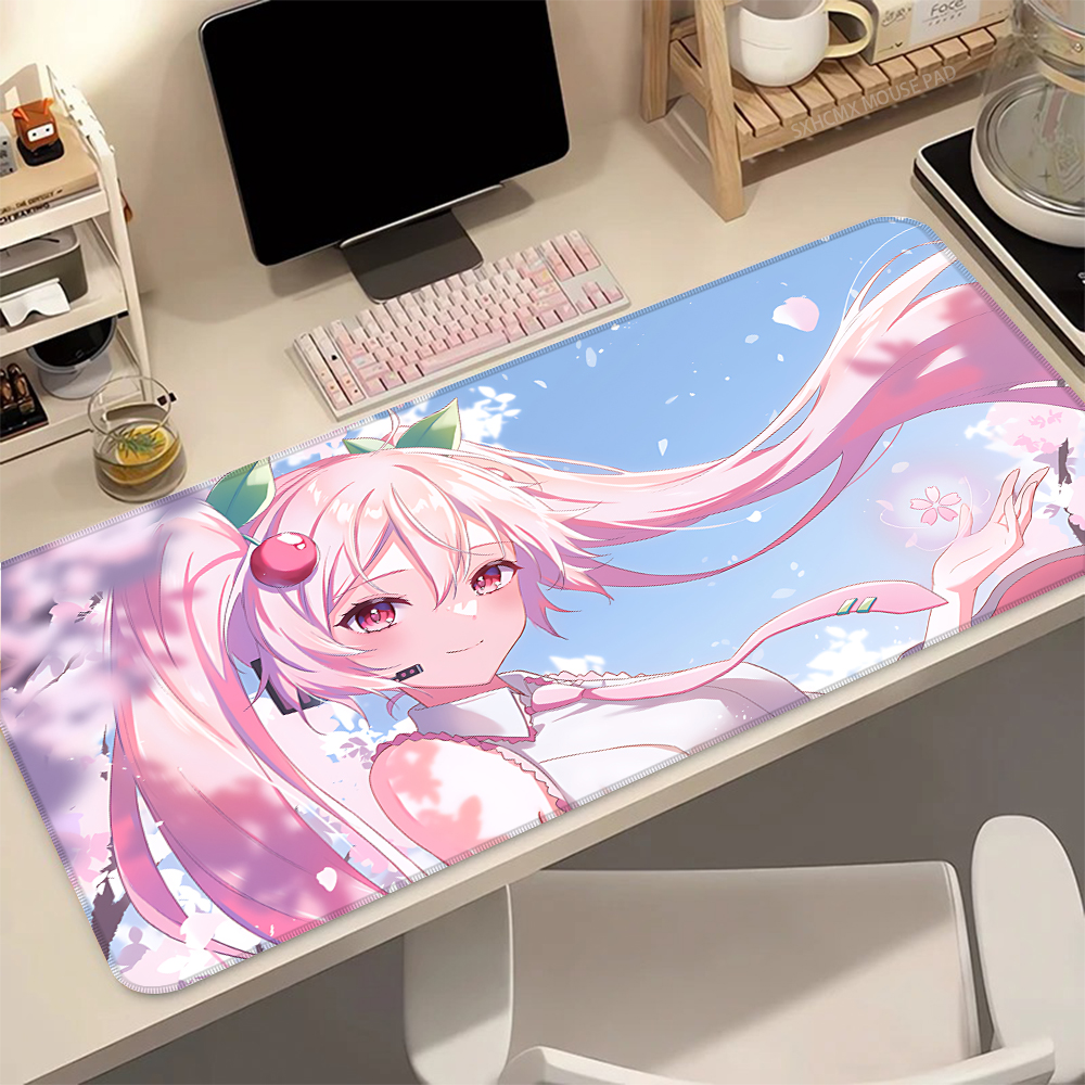 H-Hatsune M-Miku Pink Sakura K - مراجعة Pc Gaming Hatsune Miku وسعره