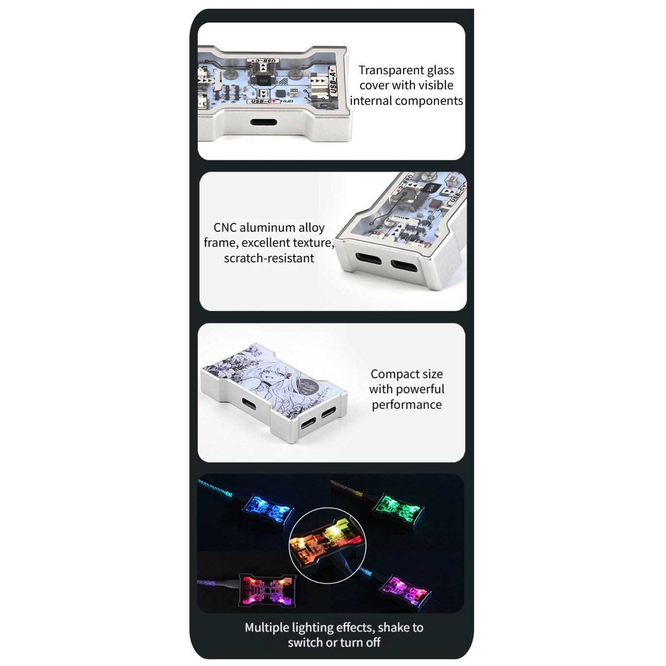 1 Pcs Little Gaming USB HUB 1  - مراجعة Usb Hub Gaming وسعره