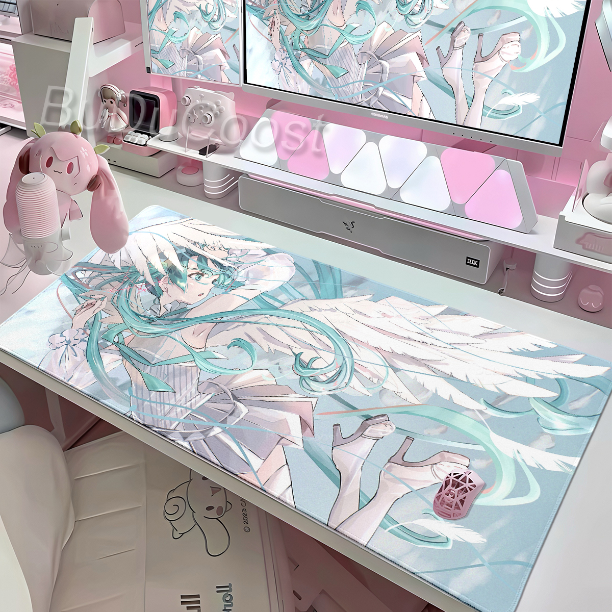 Desk Accessories Cute Anime Mo - مراجعة Pc Gaming Hatsune Miku وسعره