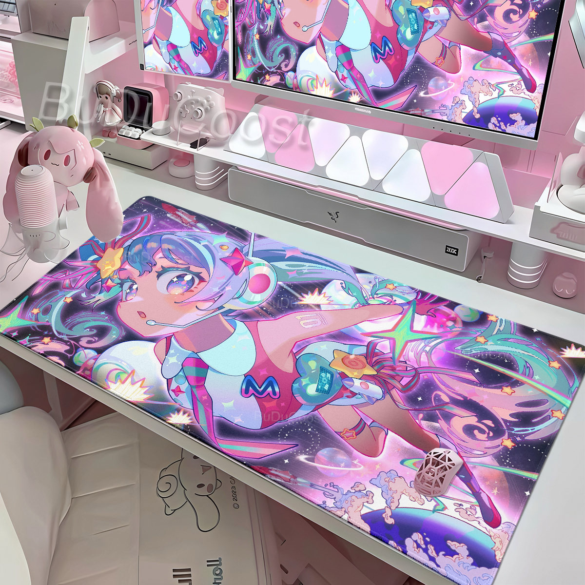 Desk Accessories Cute Anime Mo - مراجعة Pc Gaming Hatsune Miku وسعره