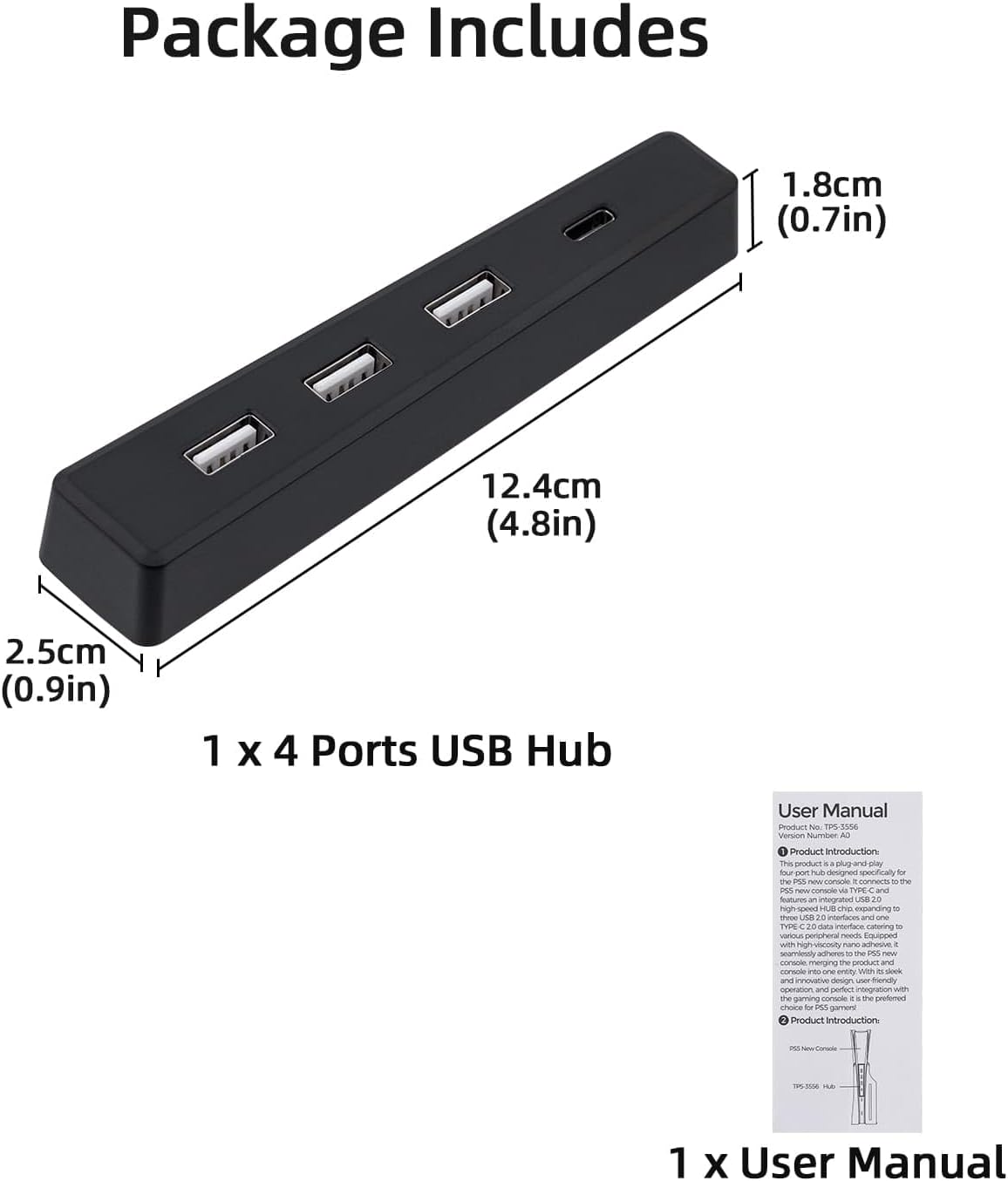 4 Ports USB Hub for PS5 Slim D - مراجعة Usb Hub Gaming وسعره