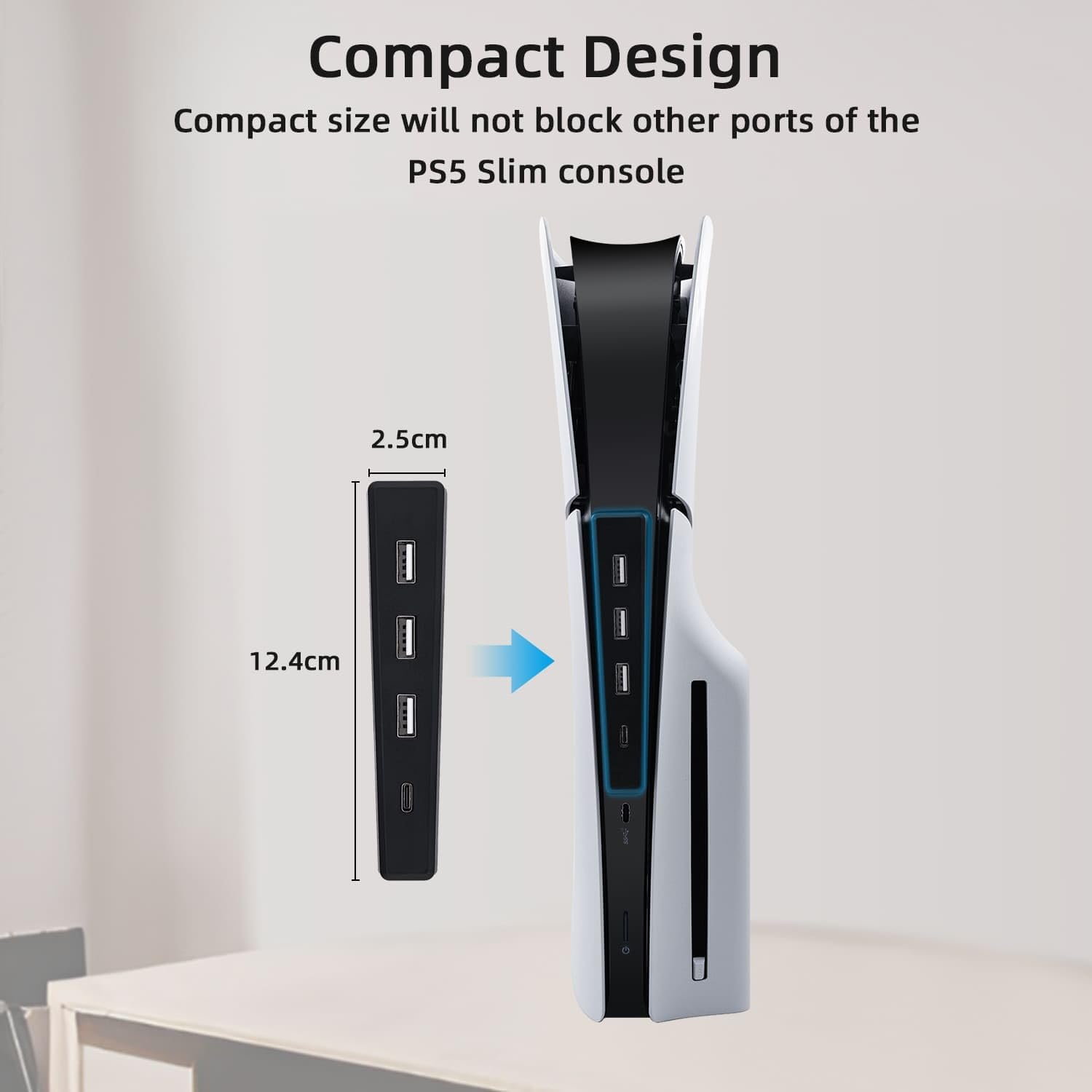 4 Ports USB Hub for PS5 Slim D - مراجعة Usb Hub Gaming وسعره