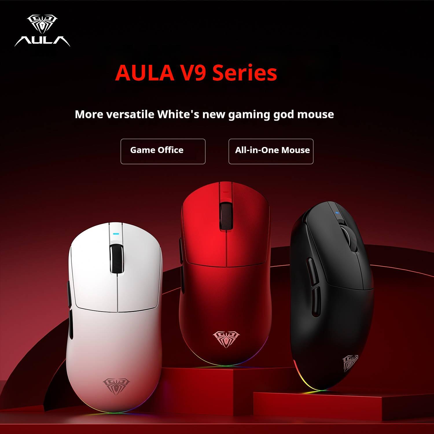 AULA V9 Series Gaming Mouse Tr - مراجعة Wireless Gaming Mouse وسعره