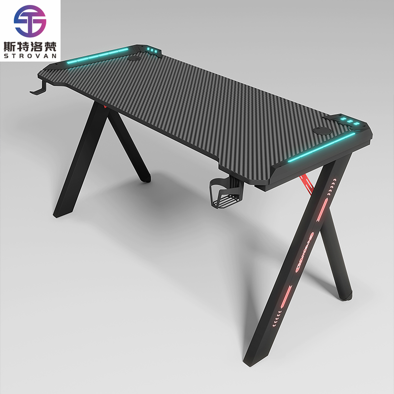 Black Color Modern Gaming Tabl - مراجعة Pc Gaming Cafe وسعره