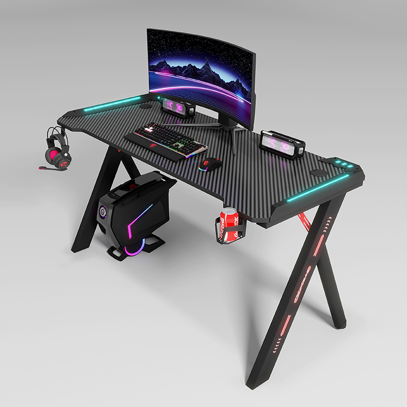 Black Color Modern Gaming Tabl - مراجعة Pc Gaming Cafe وسعره