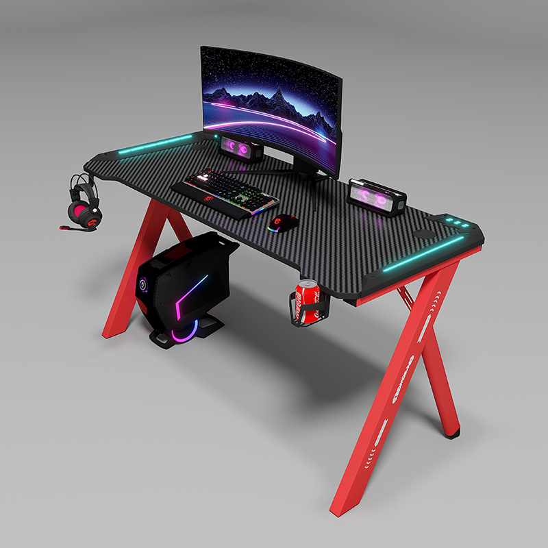 Black Color Modern Gaming Tabl - مراجعة Pc Gaming Cafe وسعره