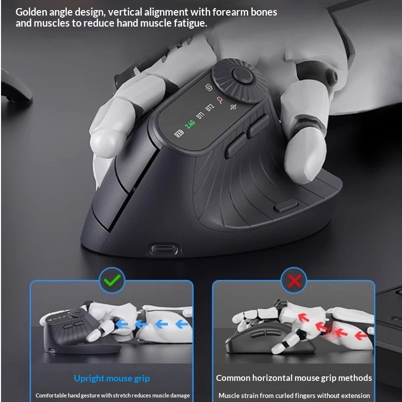 Monster M2pro Vertical Mouse E - مراجعة Wireless Gaming Mouse وسعره