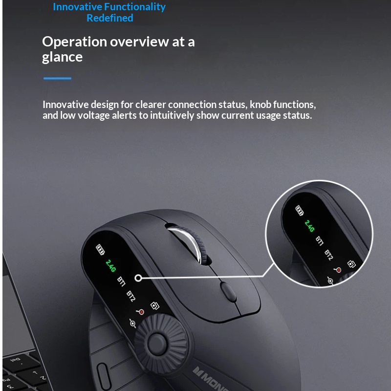 Monster M2pro Vertical Mouse E - مراجعة Wireless Gaming Mouse وسعره
