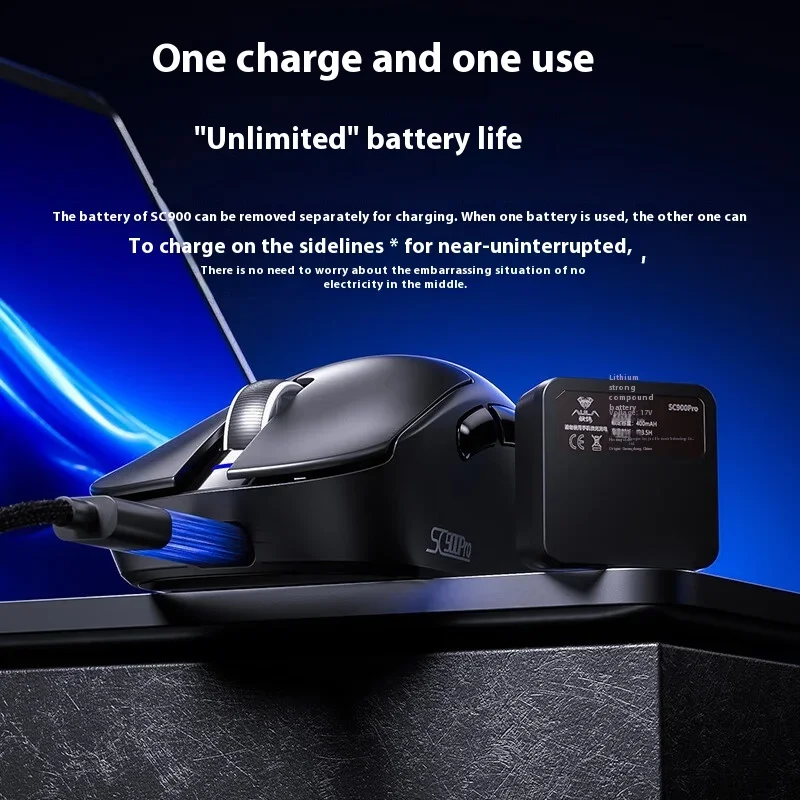 AULA SC900 Mouse Mouse Paw3950 - مراجعة Wireless Gaming Mouse وسعره