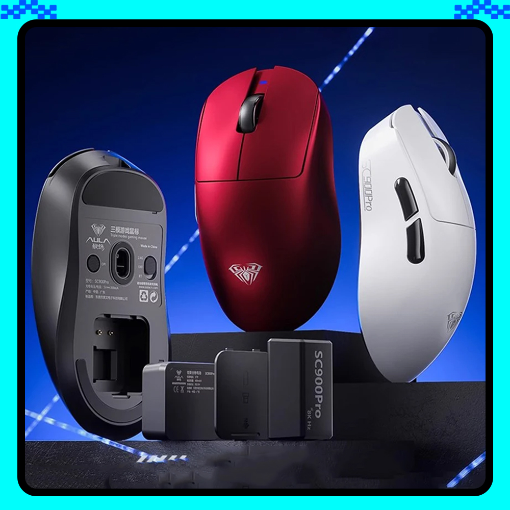 AULA SC900 Mouse Mouse Paw3950 - مراجعة Wireless Gaming Mouse وسعره