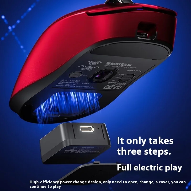 AULA SC900 Mouse Mouse Paw3950 - مراجعة Wireless Gaming Mouse وسعره