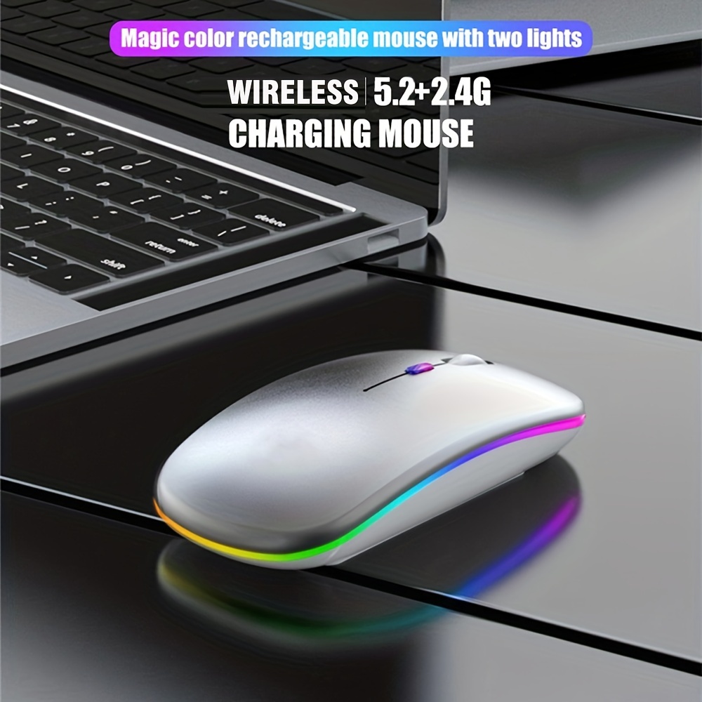 Wireless Mouse RGB Rechargeabl - مراجعة Wireless Gaming Mouse وسعره