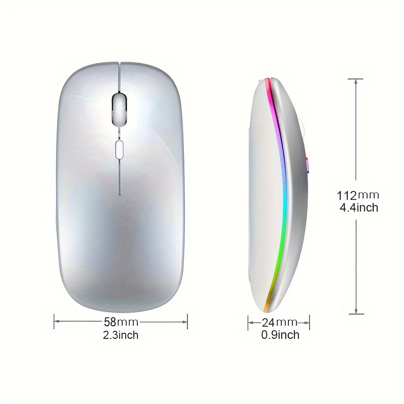 Wireless Mouse RGB Rechargeabl - مراجعة Wireless Gaming Mouse وسعره
