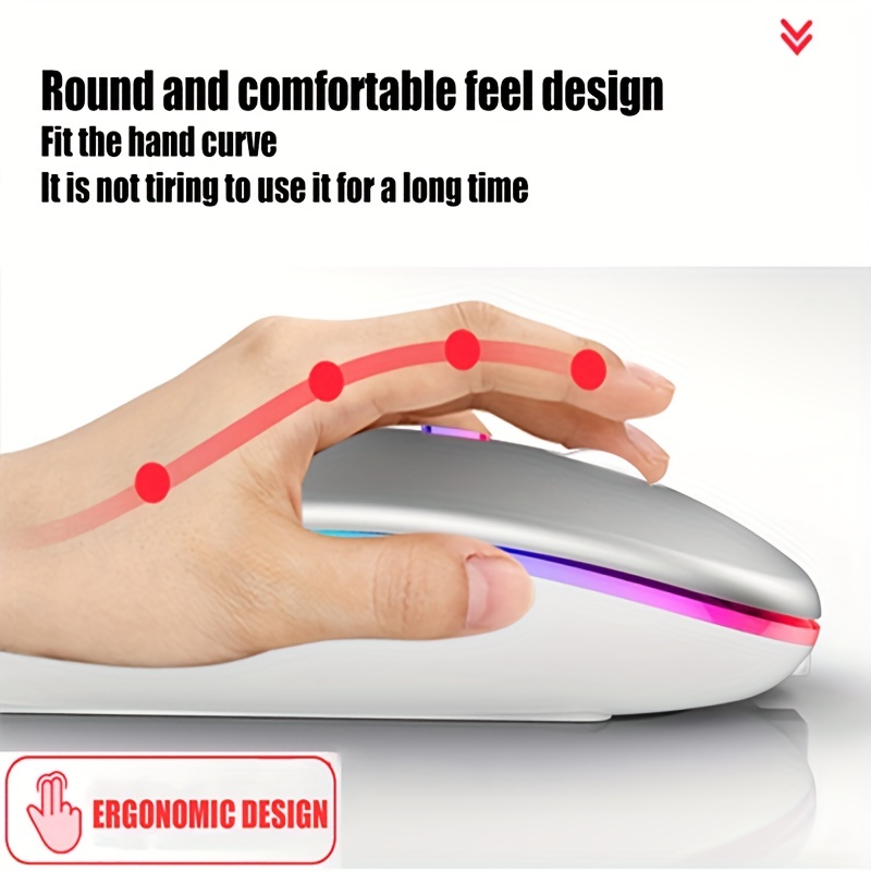 Wireless Mouse RGB Rechargeabl - مراجعة Wireless Gaming Mouse وسعره