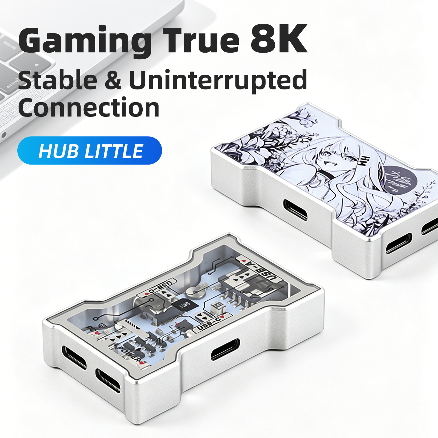 HMLAB Hub-Little Gaming True 8 - مراجعة Usb Hub Gaming وسعره