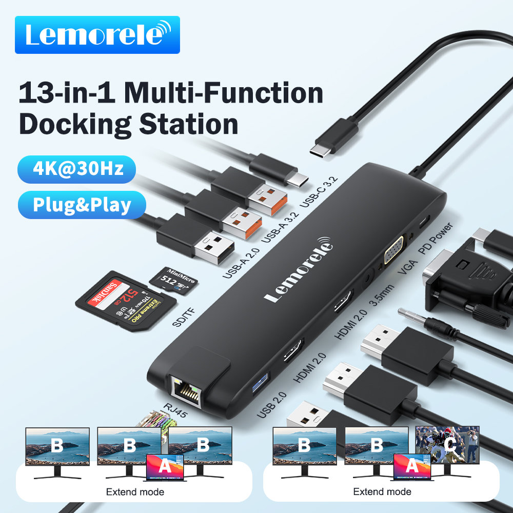 Lemorele TC96 USB Hub USB 3.1  - مراجعة Usb Hub Gaming وسعره